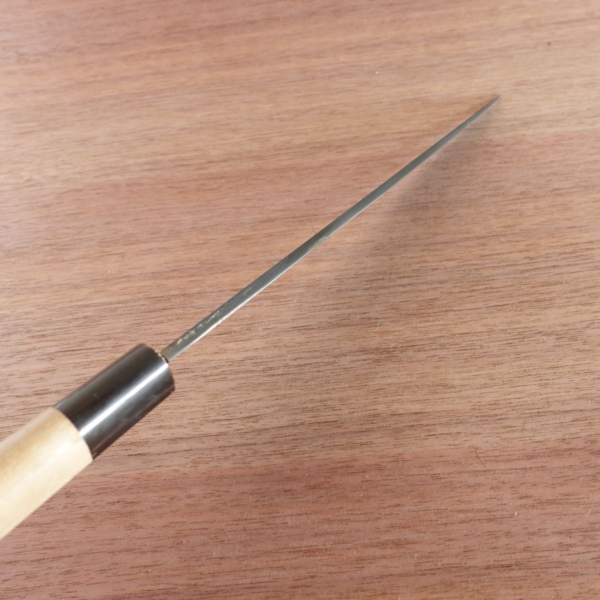 [HYPER REBORN] Fumitsugu Yanagiba Knife, Sharpened, Black Oxide Finish, Water Buffalo Handle, Sashimi Knife, 240mm