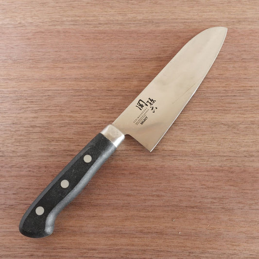 Seki Magoroku Santoku Knife, Sharpened, SELECT Series, All-Purpose Knife, Stainless Steel, 170mm