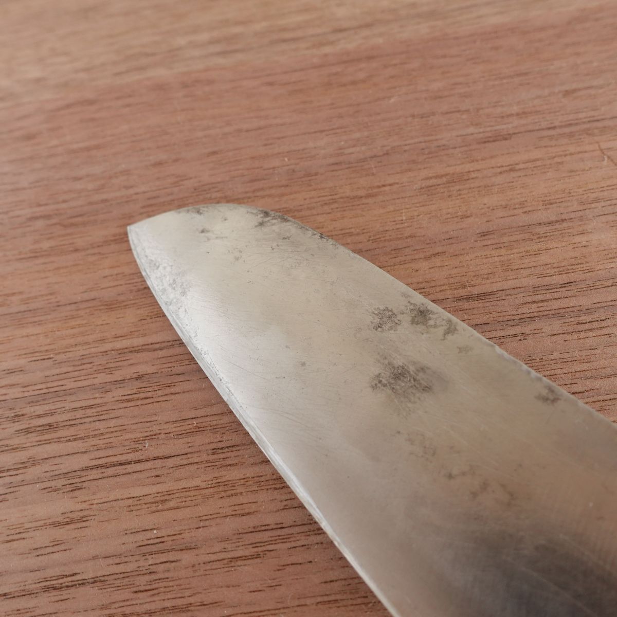 Hisatsugu Wa-Santoku Knife, Sharpened, Water Buffalo Handle, All-Purpose Knife, Hagane, 165mm