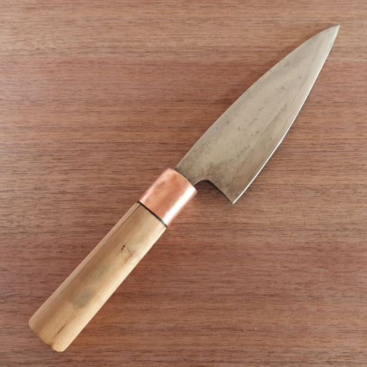 Deba Knife, Sharpened, Hagane, Single-Edged, Handle Crack, No Marking, 195mm