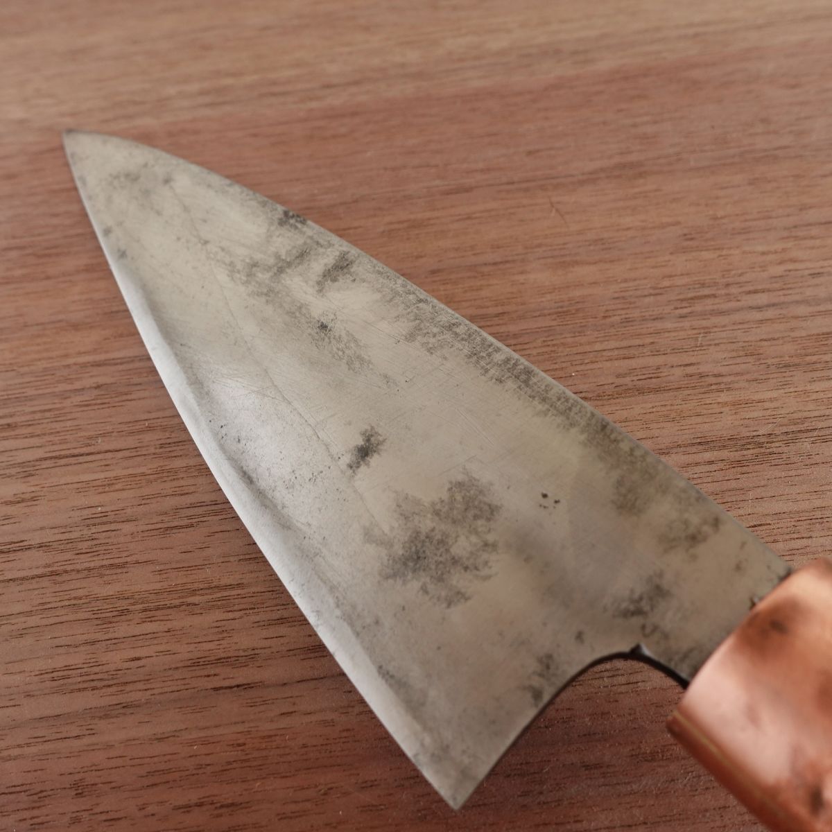 Deba Knife, Sharpened, Hagane, Single-Edged, Handle Crack, No Marking, 195mm