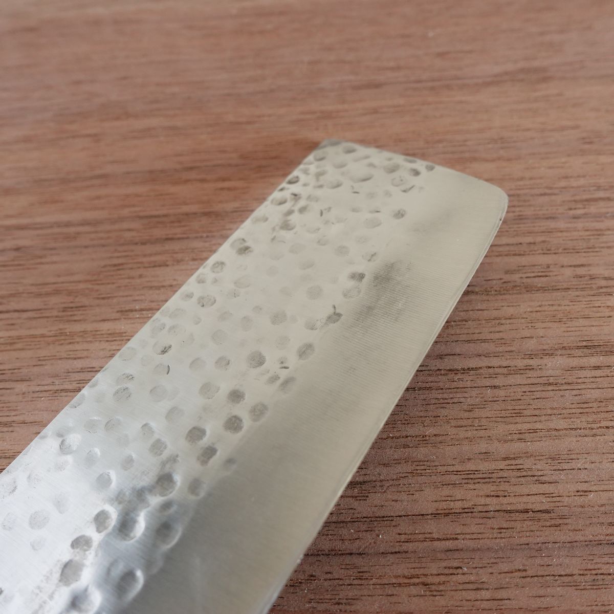 Akari Nakiri Knife, Sharpened, Stainless Steel, Tsuchime Finish, Vegetable Knife, 170mm