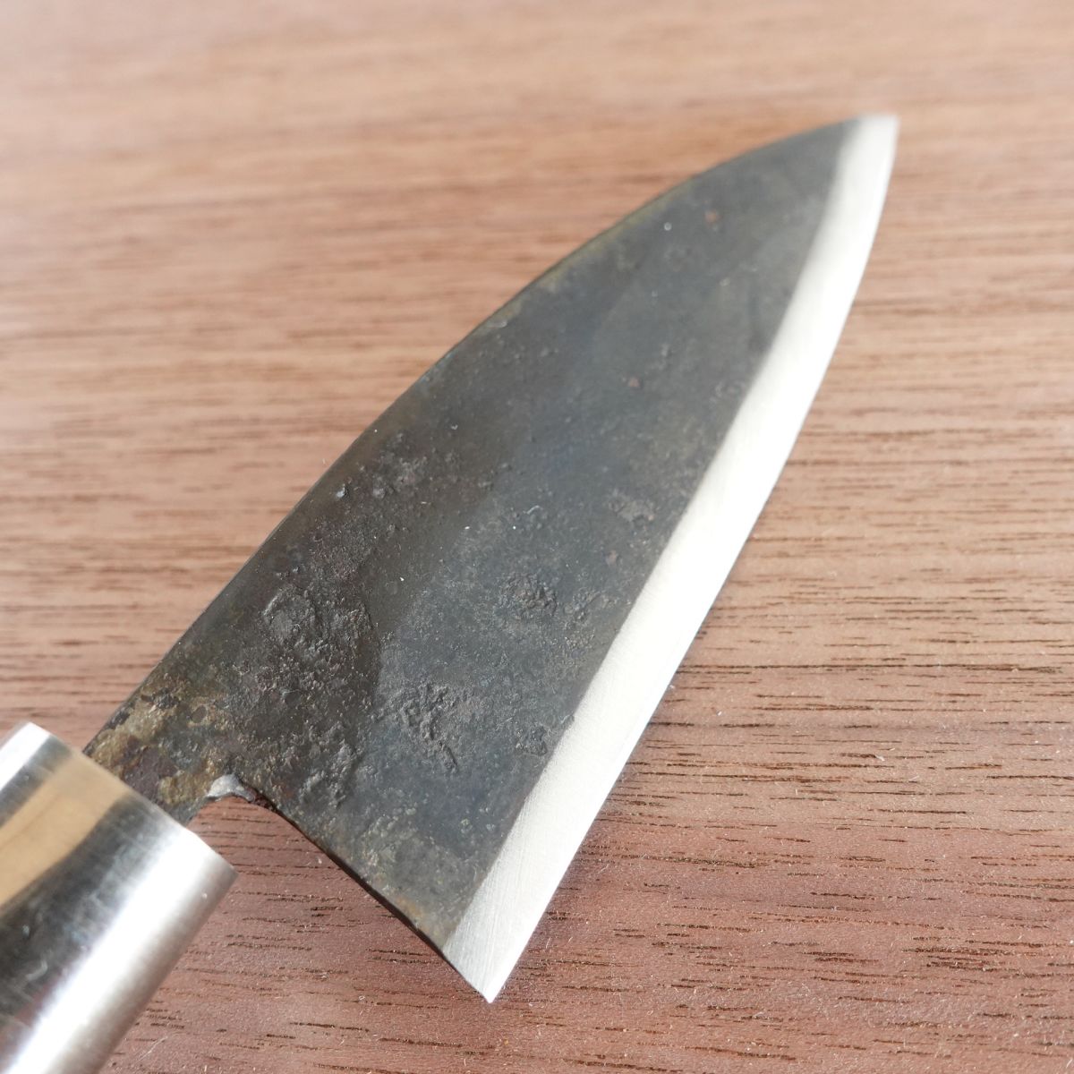 [HYPER REBORN] Masafumi Ko-Deba Knife, Sharpened, Black Oxide Finish, Aji Knife, Single-Edged, 110mm