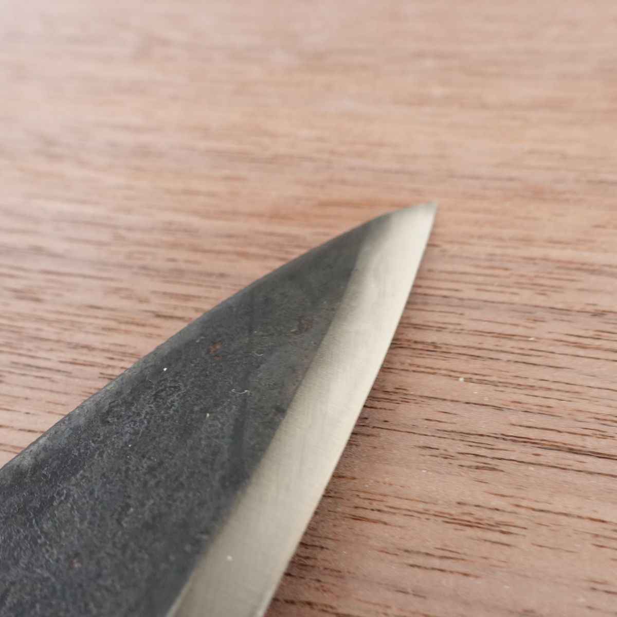 [HYPER REBORN] Masafumi Ko-Deba Knife, Sharpened, Black Oxide Finish, Aji Knife, Single-Edged, 110mm