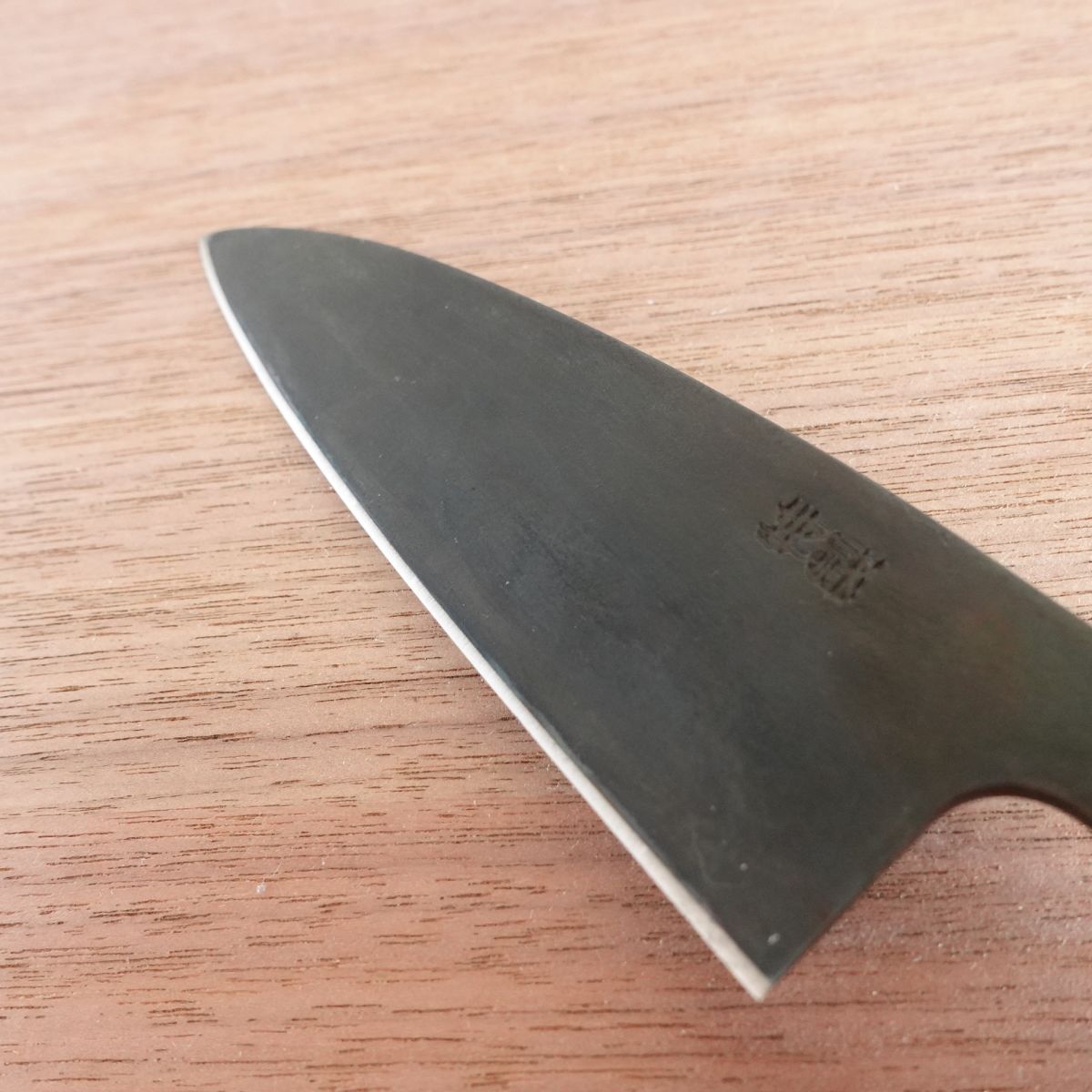 [HYPER REBORN] Masataka Ko-Deba Knife, Sharpened, Black Oxide Finish, Double-Edged, Small Santoku, 120mm