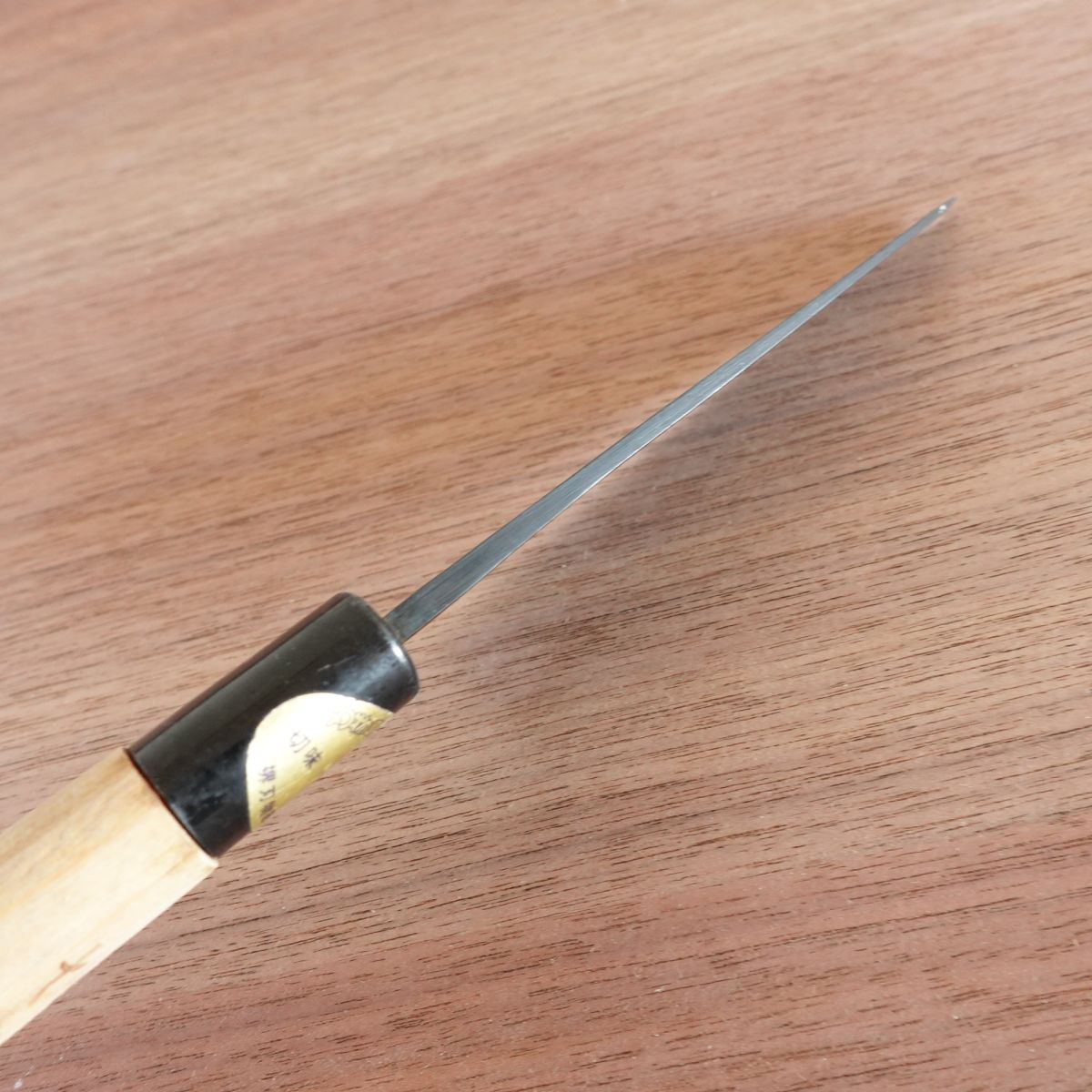 [HYPER REBORN] Masataka Ko-Deba Knife, Sharpened, Black Oxide Finish, Double-Edged, Small Santoku, 120mm