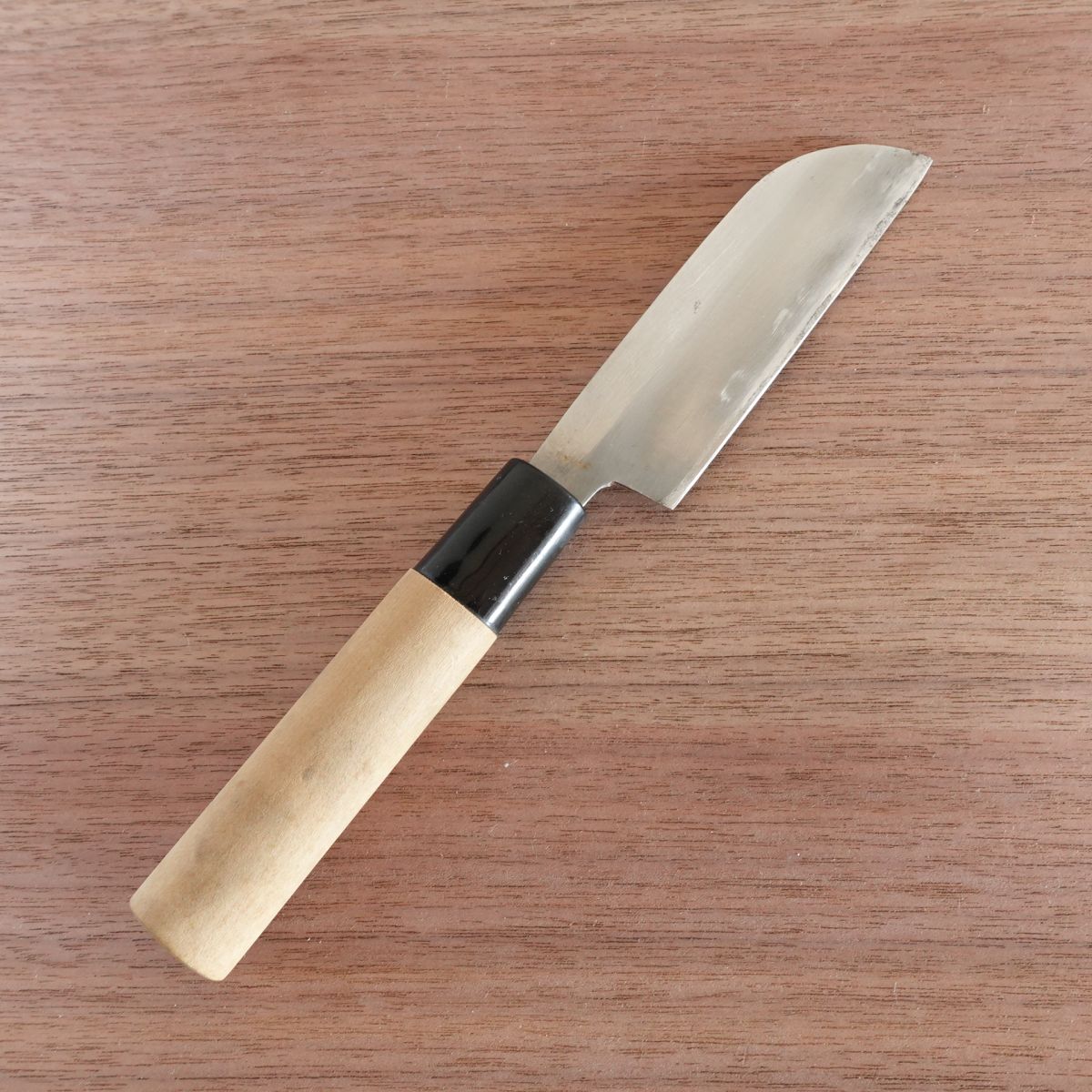 Kikuichimonji Norimune Mukimono Knife, Sharpened, Special Steel Hon-Warikomi, Futamigaura, Peeling Knife, 100mm