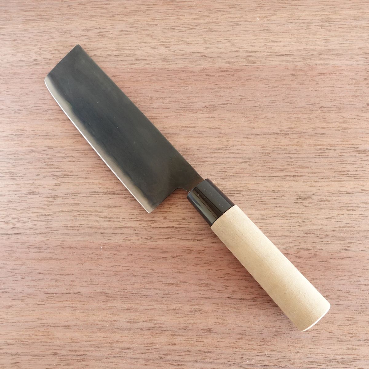 [HYPER REBORN] Tetsuhiro Nakiri Knife, Sharpened, Black Oxide Finish, Double-Edged, Vegetable Knife, 160mm