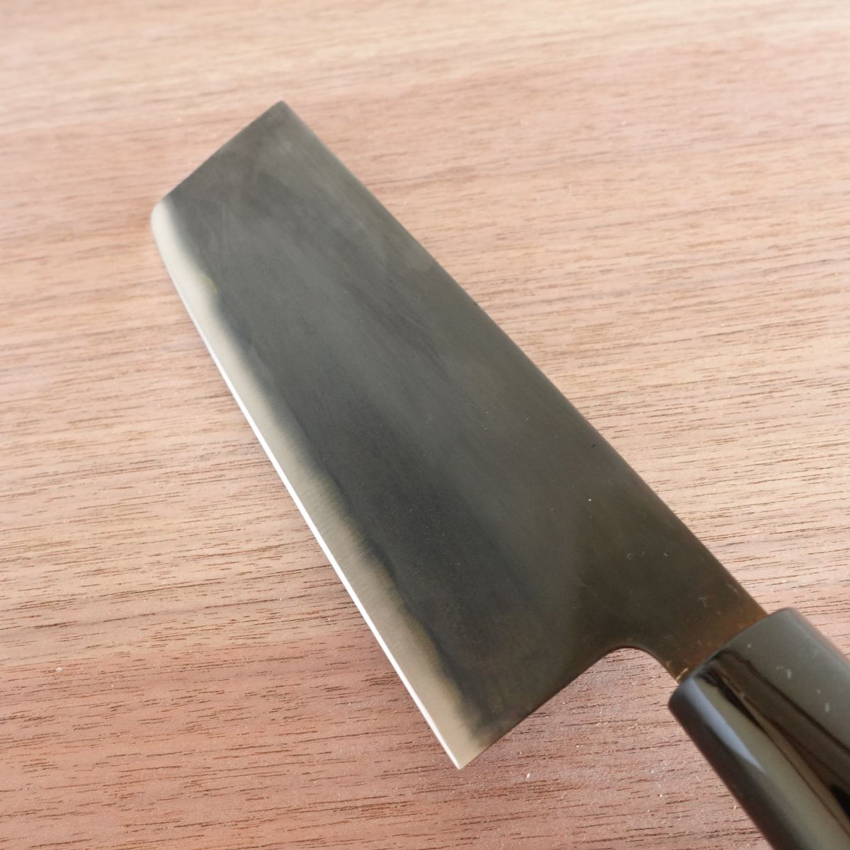 [HYPER REBORN] Tetsuhiro Nakiri Knife, Sharpened, Black Oxide Finish, Double-Edged, Vegetable Knife, 160mm