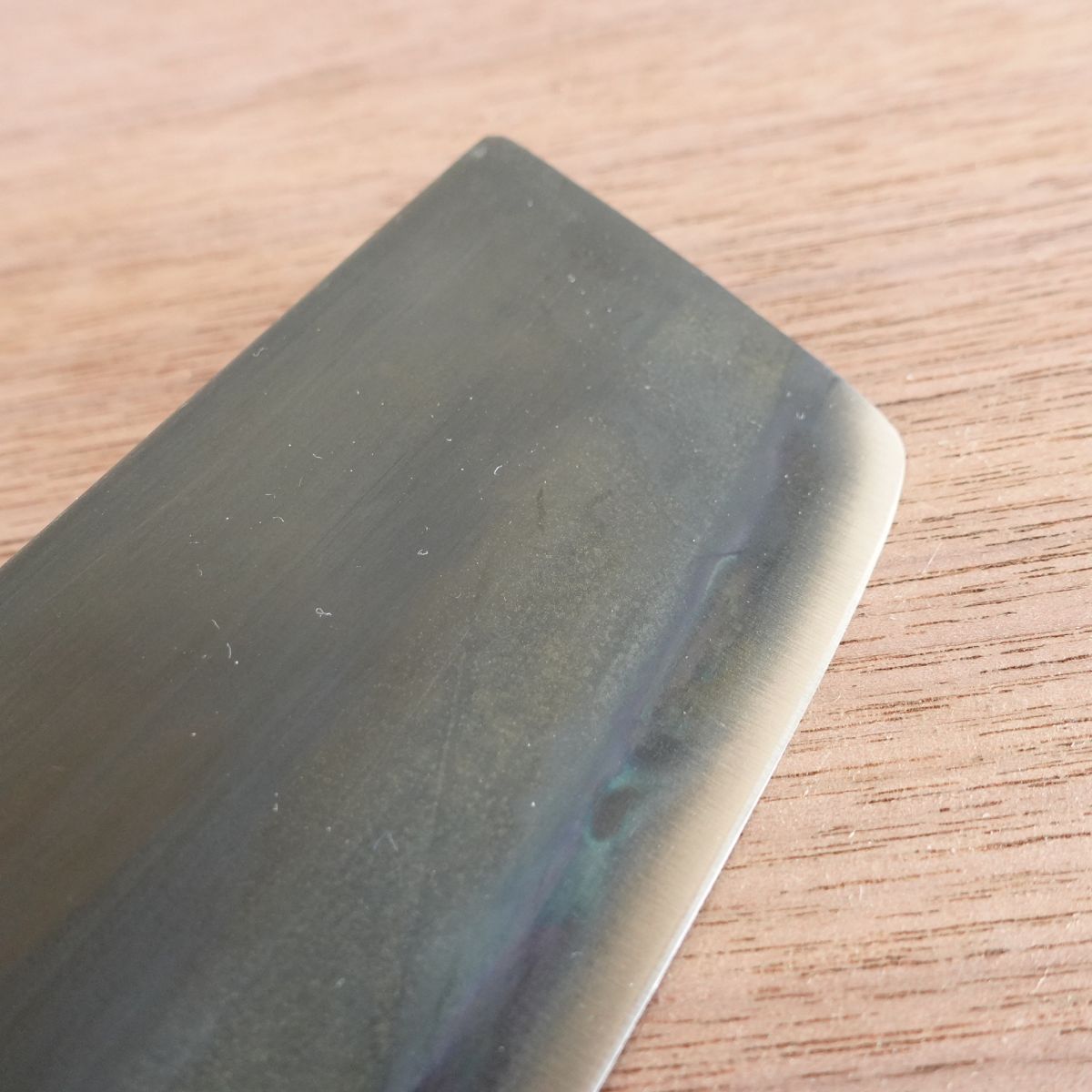 [HYPER REBORN] Tetsuhiro Nakiri Knife, Sharpened, Black Oxide Finish, Double-Edged, Vegetable Knife, 160mm