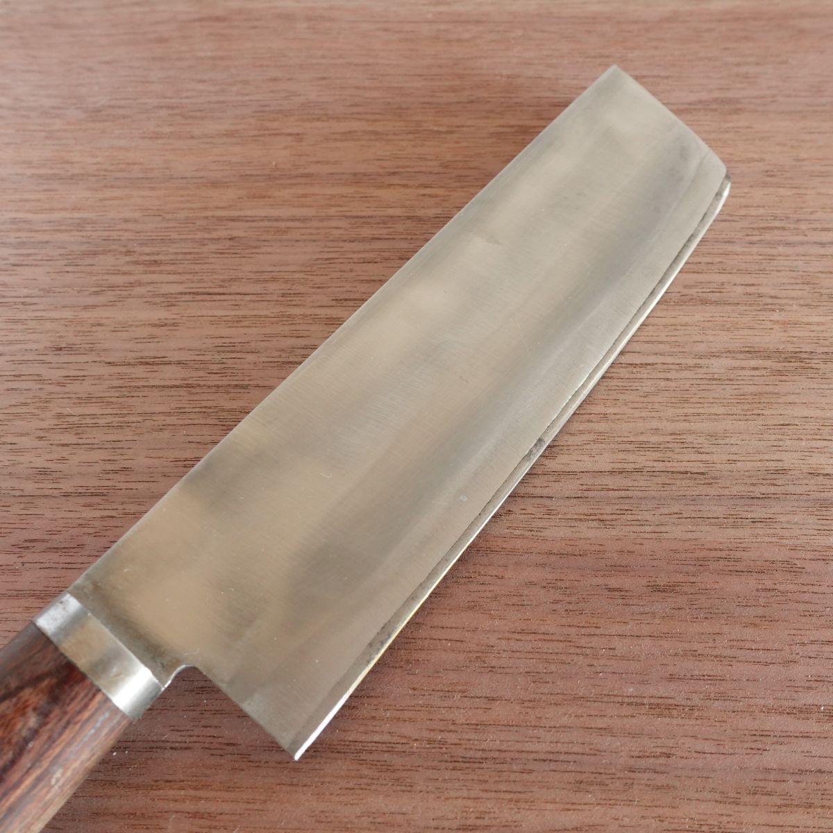 Kanetsune Nakiri Knife, Sharpened, Hon-Warikomi DP, Double-Edged, Vegetable Knife, 160mm