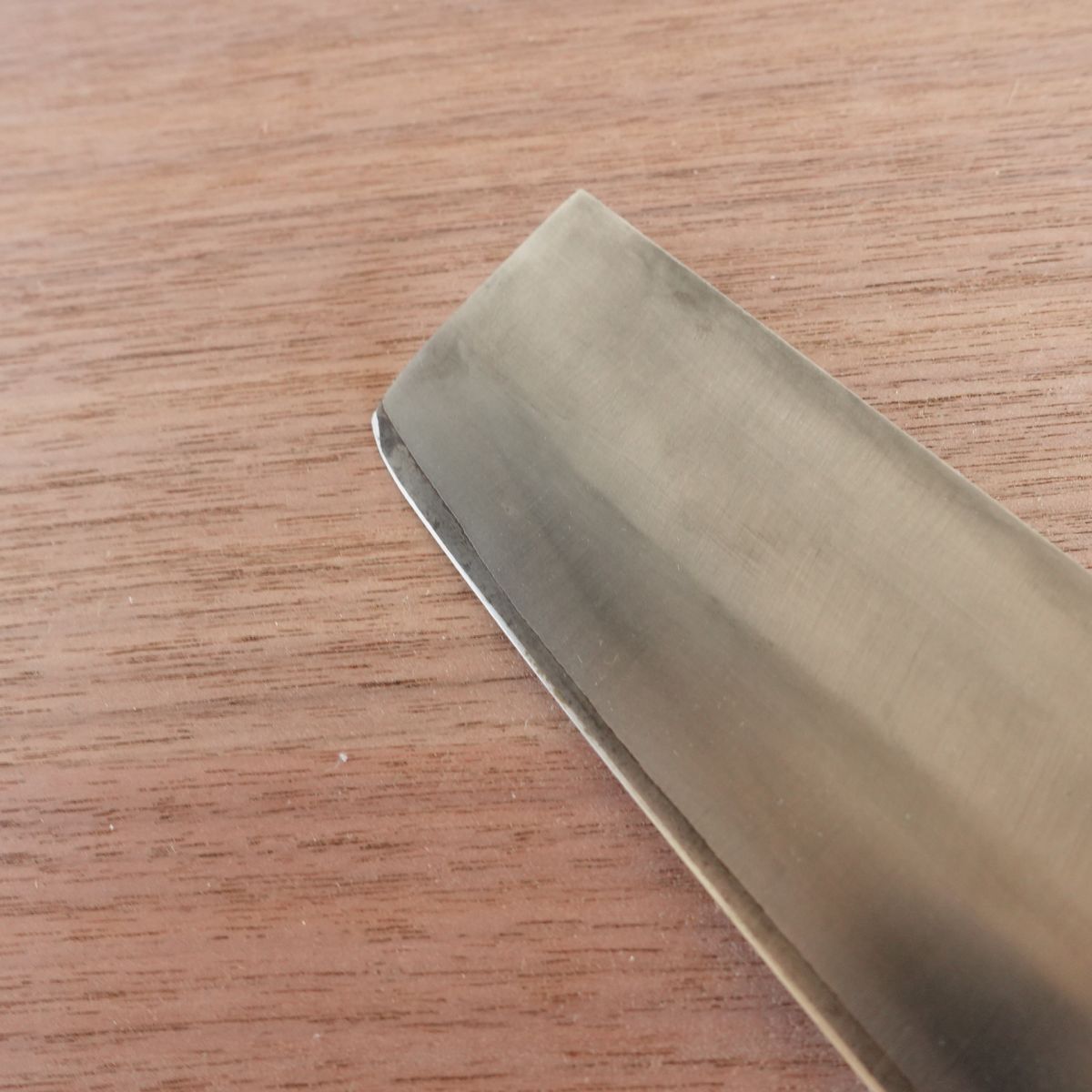Kanetsune Nakiri Knife, Sharpened, Hon-Warikomi DP, Double-Edged, Vegetable Knife, 160mm