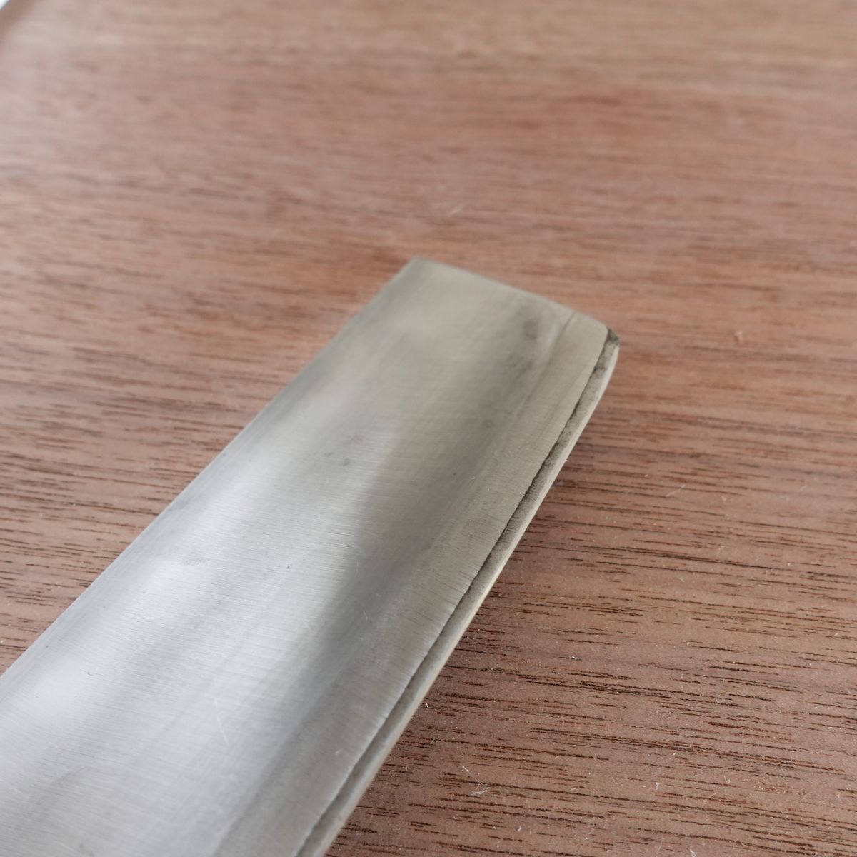 Kanetsune Nakiri Knife, Sharpened, Hon-Warikomi DP, Double-Edged, Vegetable Knife, 160mm