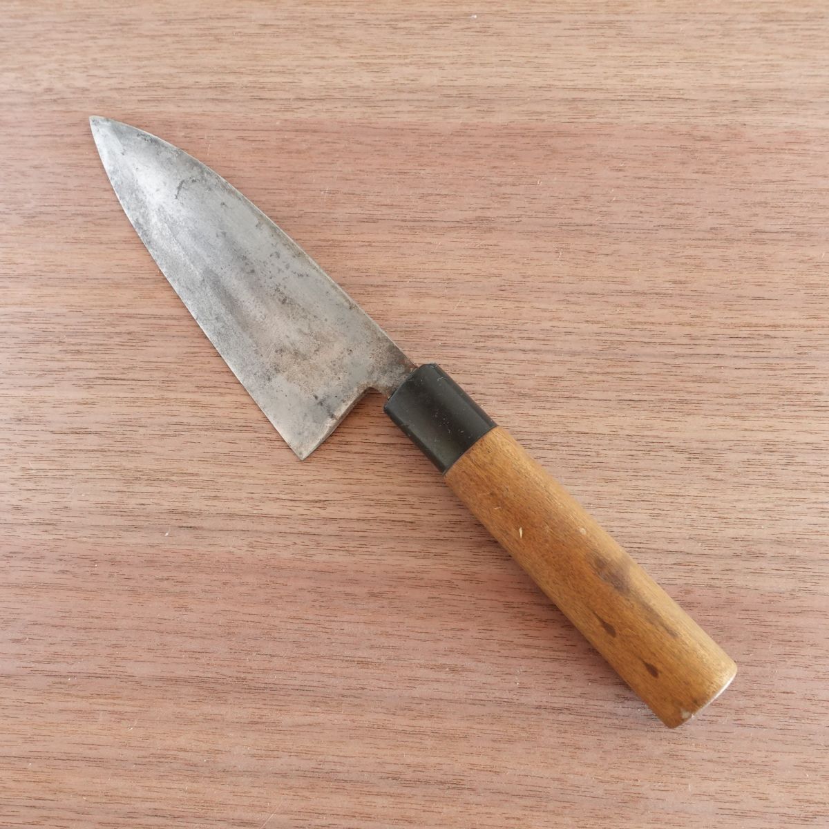 Hidetsuna Deba Knife, Sharpened, Traditional Japanese Style, Hagane, Single-Edged, 150mm