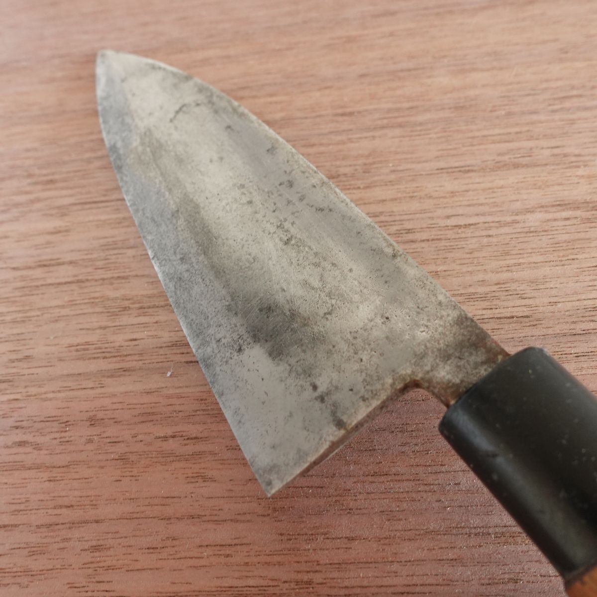 Hidetsuna Deba Knife, Sharpened, Traditional Japanese Style, Hagane, Single-Edged, 150mm
