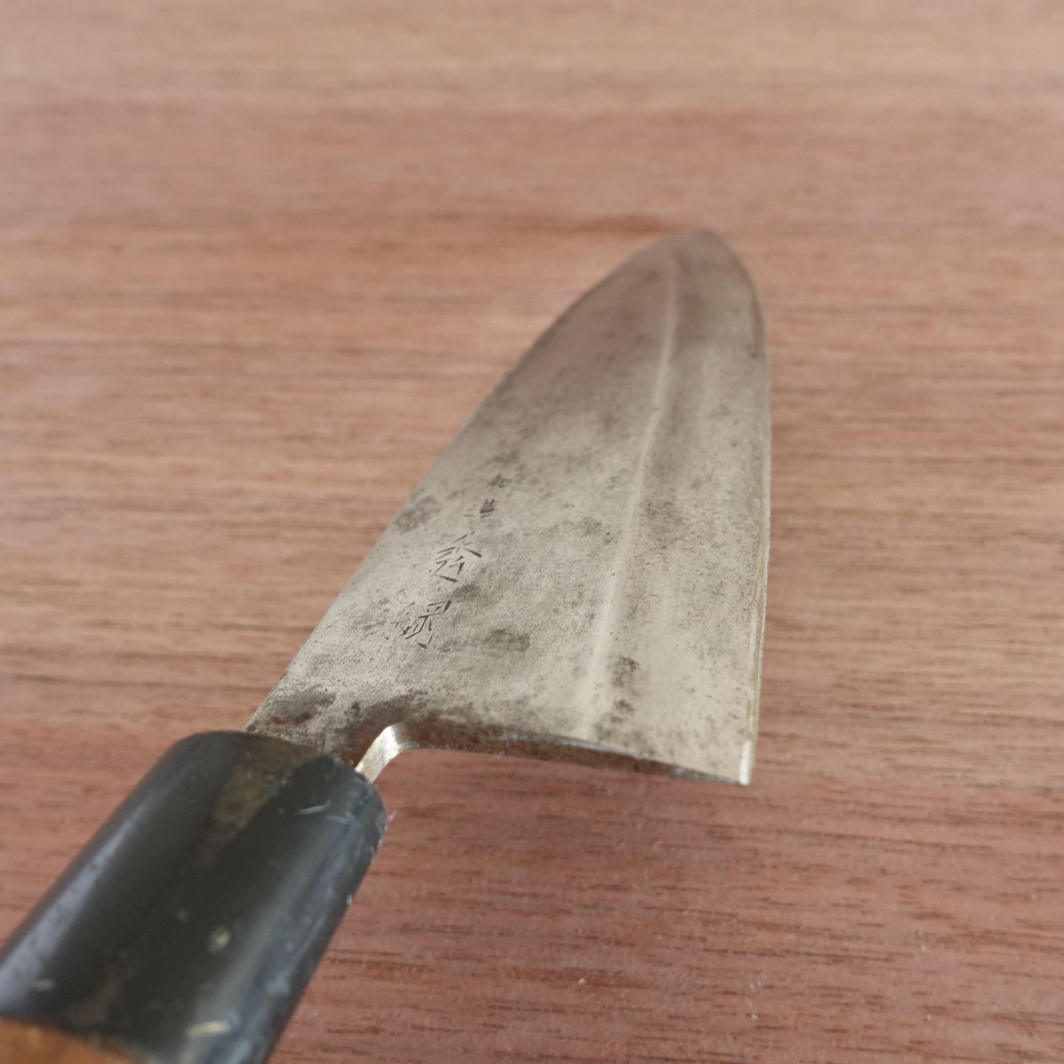 Hidetsuna Deba Knife, Sharpened, Traditional Japanese Style, Hagane, Single-Edged, 150mm
