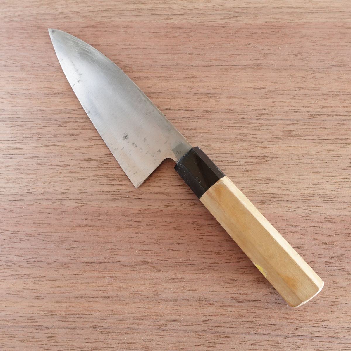 Yawaragi Deba Knife, Sharpened, Ai-Deba Knife, Hagane, Single-Edged, 155mm