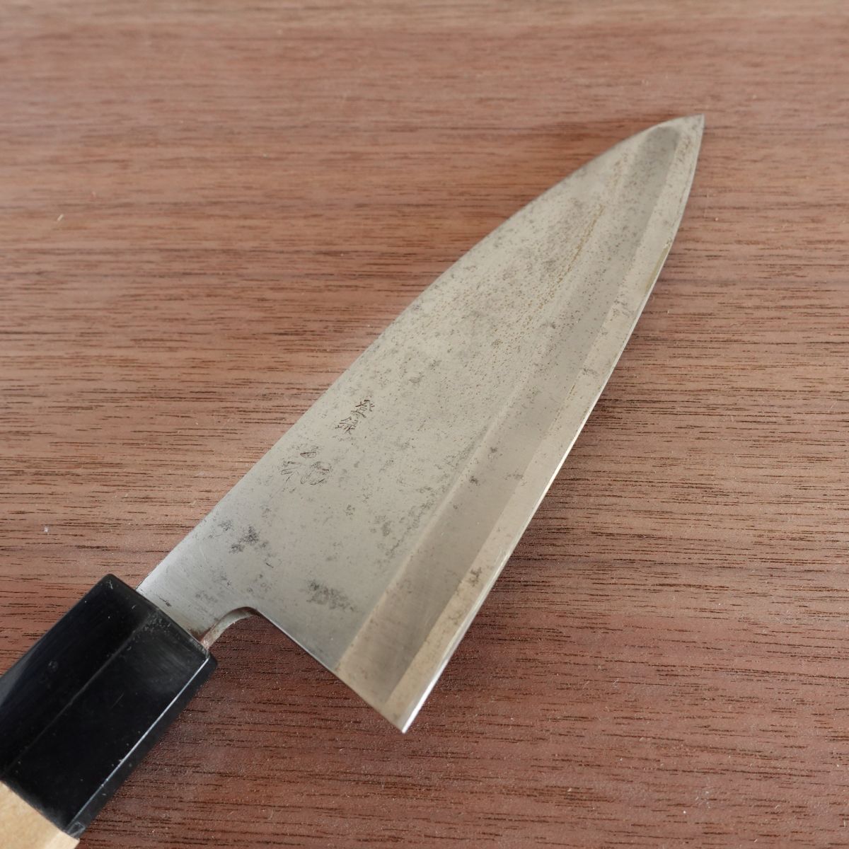 Yawaragi Deba Knife, Sharpened, Ai-Deba Knife, Hagane, Single-Edged, 155mm