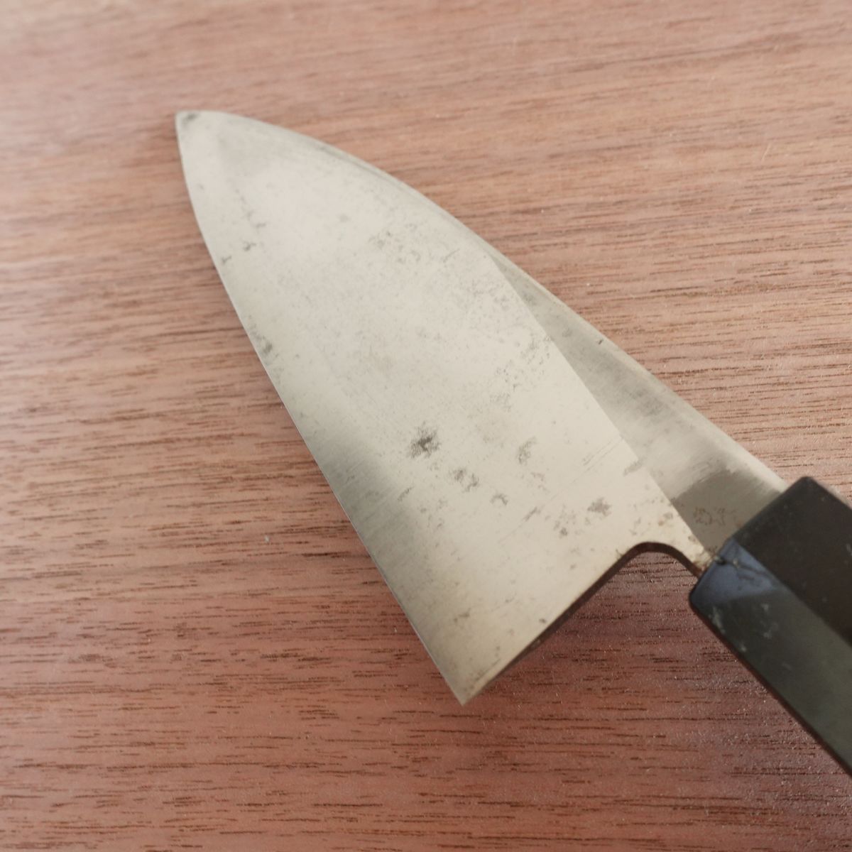 Yawaragi Deba Knife, Sharpened, Ai-Deba Knife, Hagane, Single-Edged, 155mm