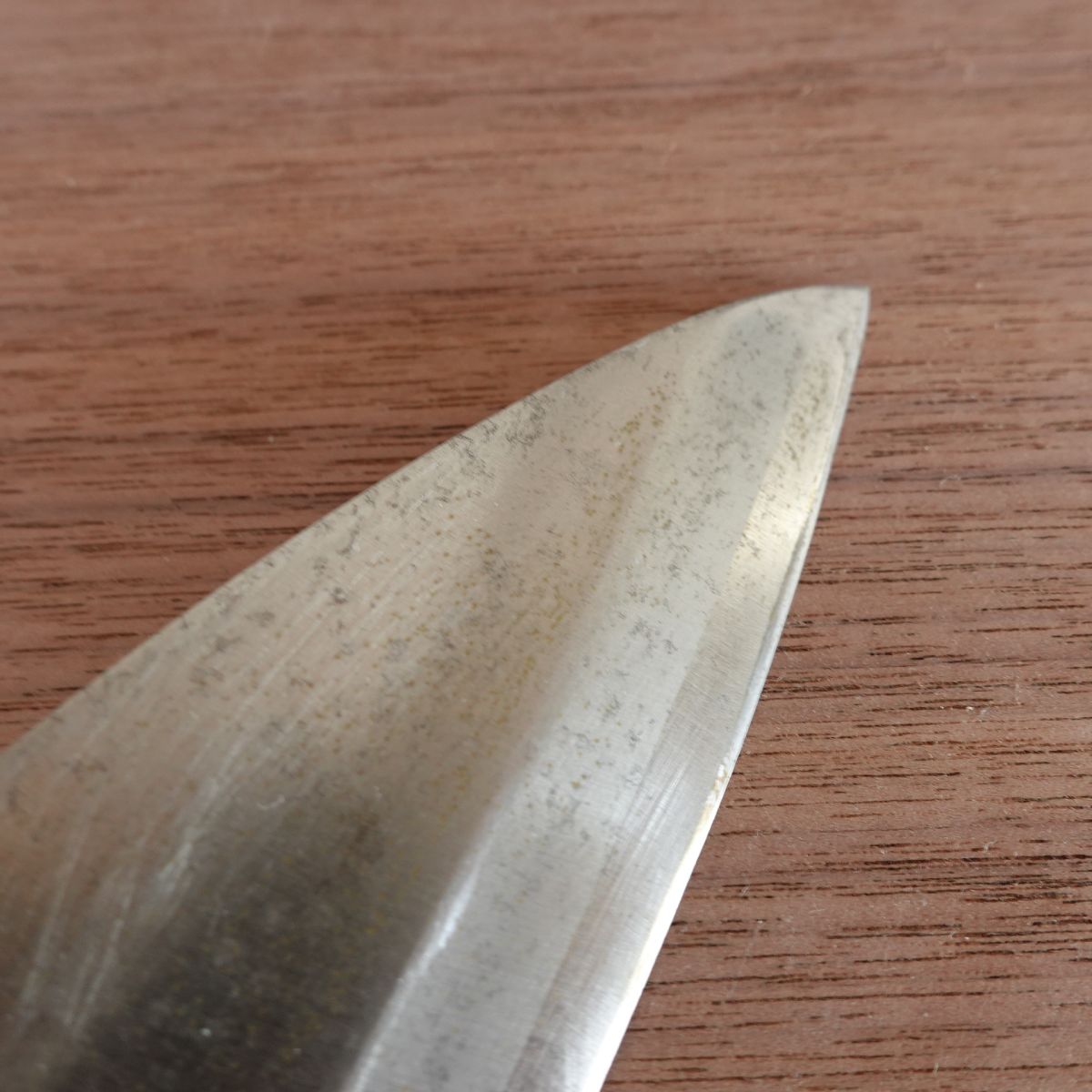 Yawaragi Deba Knife, Sharpened, Ai-Deba Knife, Hagane, Single-Edged, 155mm