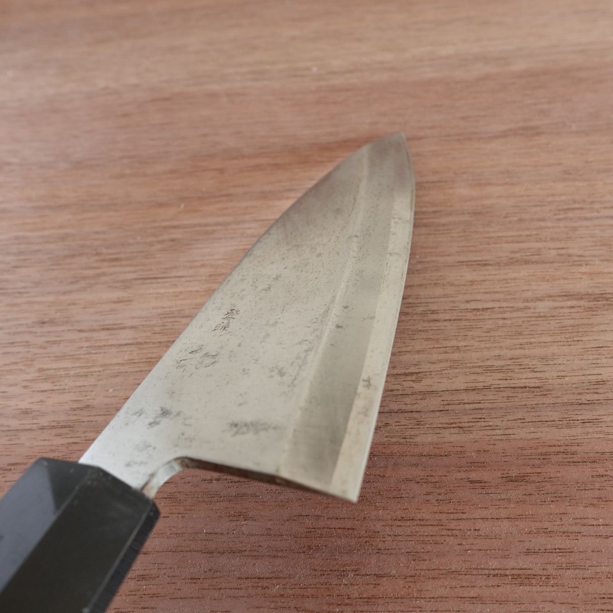 Yawaragi Deba Knife, Sharpened, Ai-Deba Knife, Hagane, Single-Edged, 155mm
