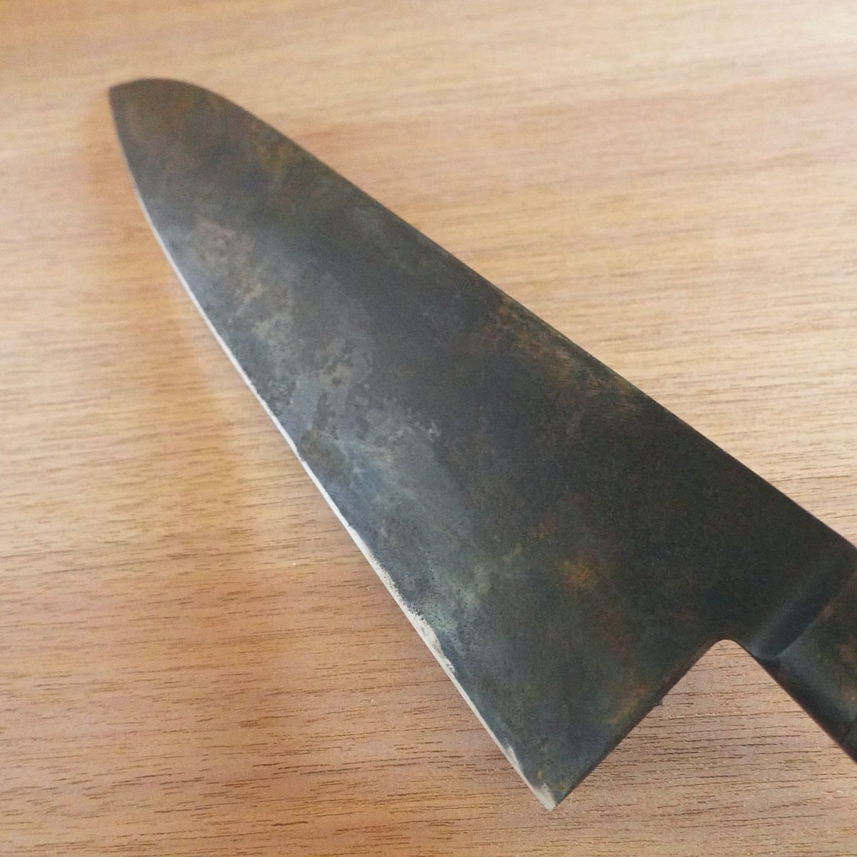 MISONO Western Deba Knife, Sharpened, Black Oxide Finish, Thick Blade, Swedish Steel, 275mm