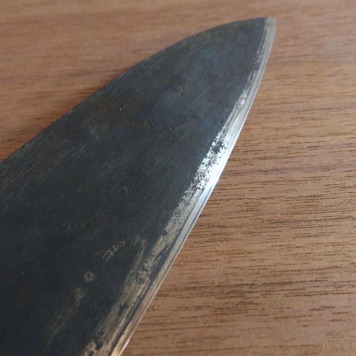 MISONO Western Deba Knife, Sharpened, Black Oxide Finish, Thick Blade, Swedish Steel, 275mm