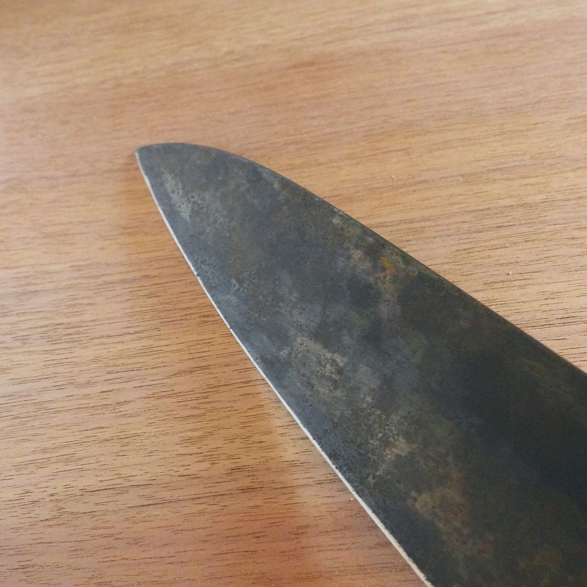 MISONO Western Deba Knife, Sharpened, Black Oxide Finish, Thick Blade, Swedish Steel, 275mm