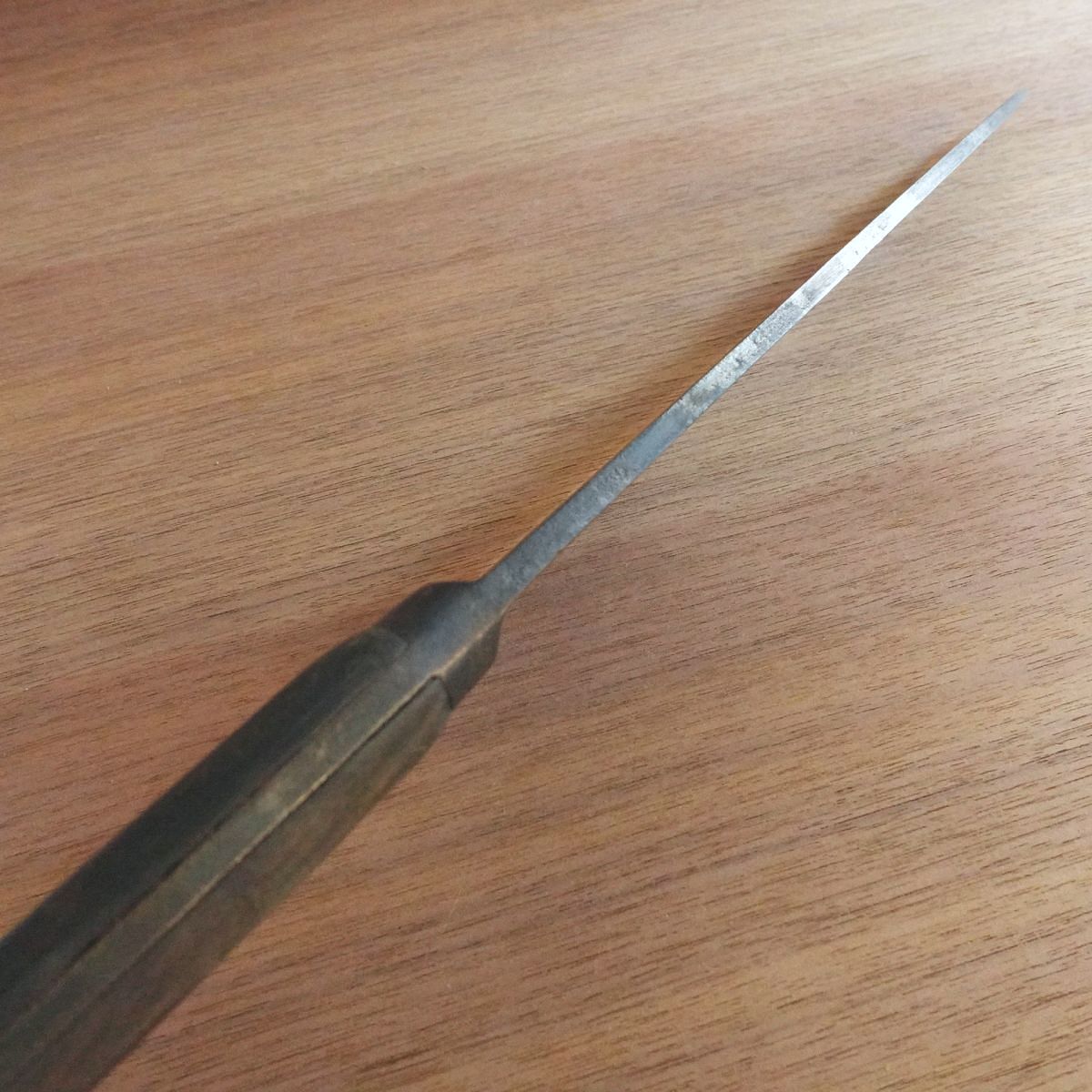 MISONO Western Deba Knife, Sharpened, Black Oxide Finish, Thick Blade, Swedish Steel, 275mm