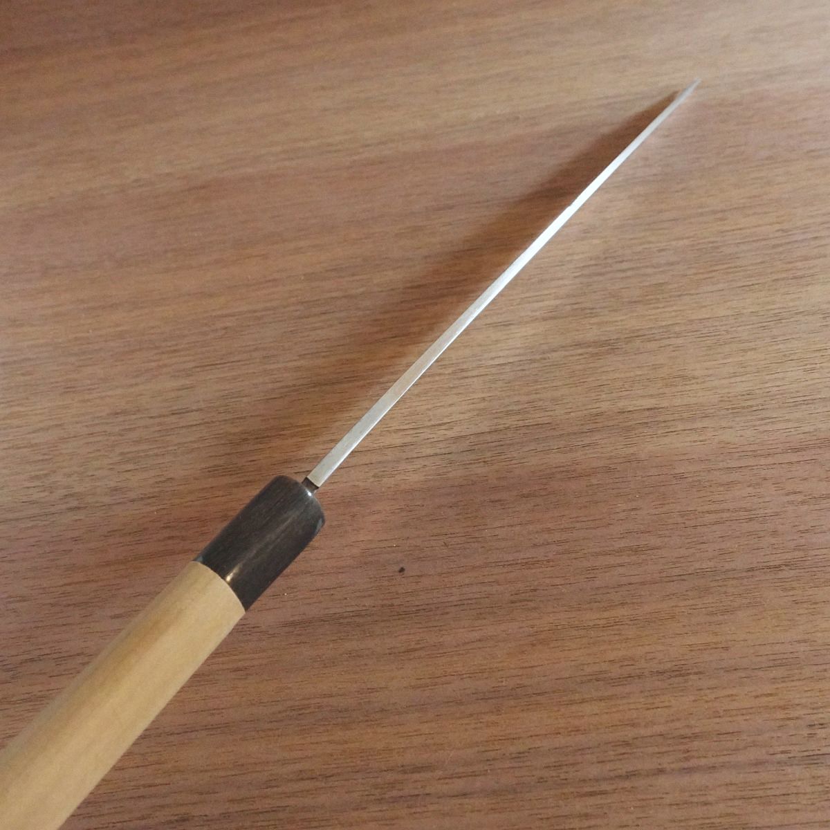 Kikutake Yanagiba Knife, Sharpened, Water Buffalo Handle, Sashimi Knife, Yasuki Steel, 240mm