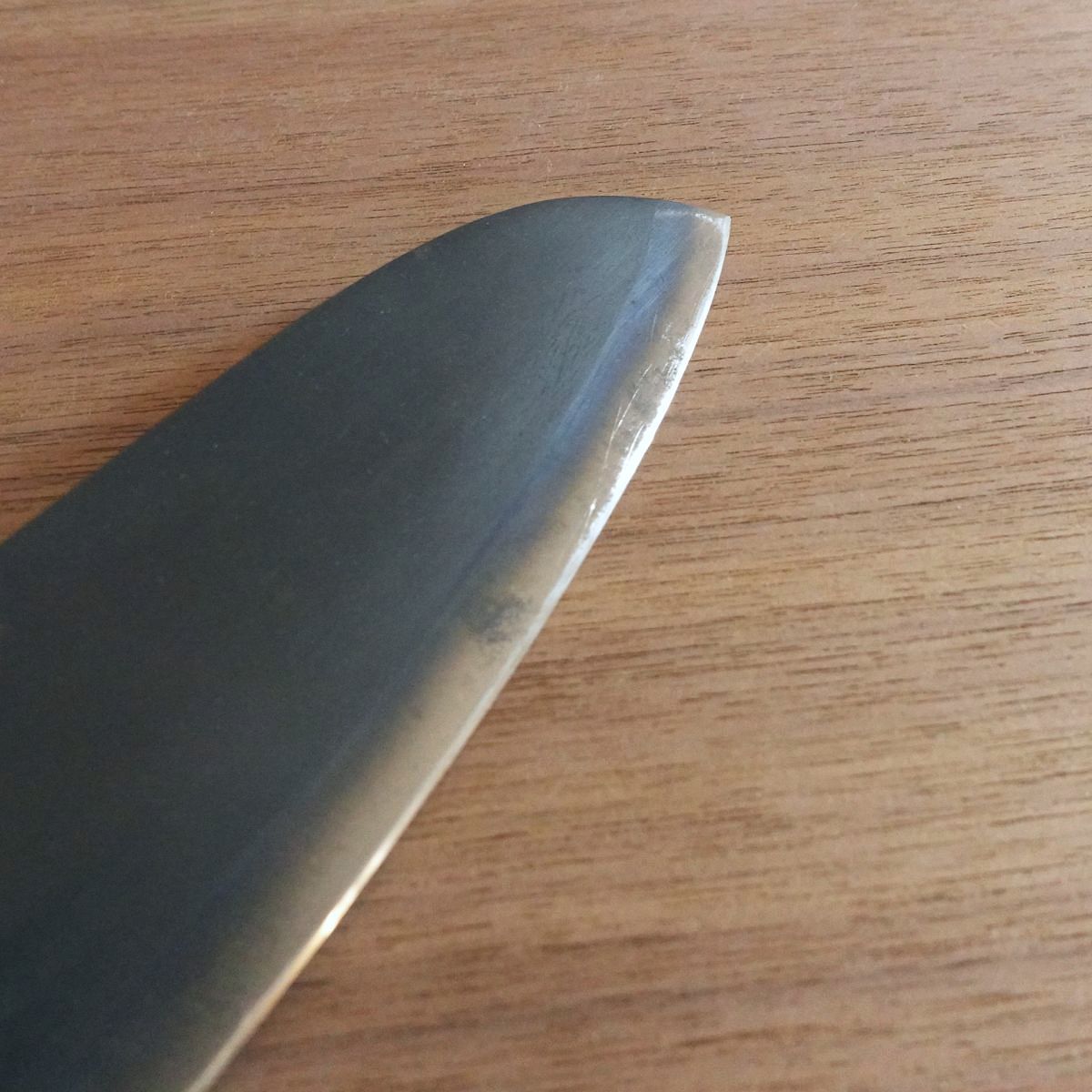 [HYPER REBORN] Tetsuhiro Santoku Knife, Sharpened, Black Oxide Finish, All-Purpose Knife, Hagane, 170mm