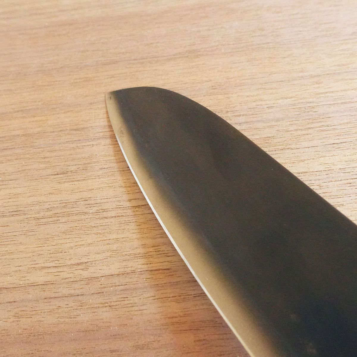 [HYPER REBORN] Tetsuhiro Santoku Knife, Sharpened, Black Oxide Finish, All-Purpose Knife, Hagane, 170mm