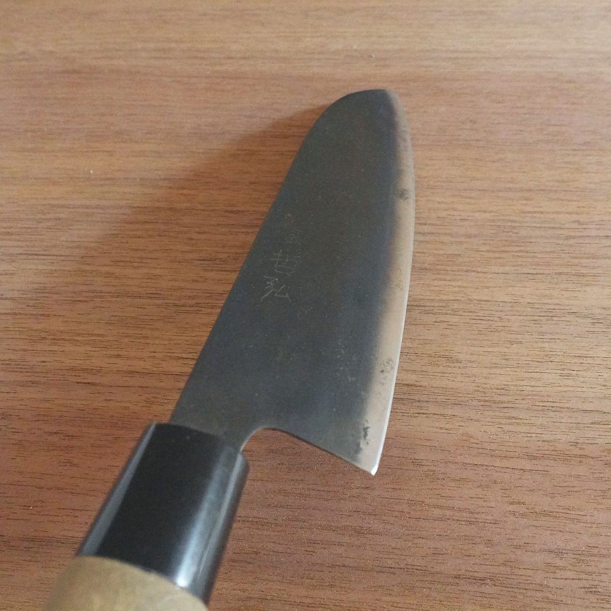 [HYPER REBORN] Tetsuhiro Santoku Knife, Sharpened, Black Oxide Finish, All-Purpose Knife, Hagane, 170mm