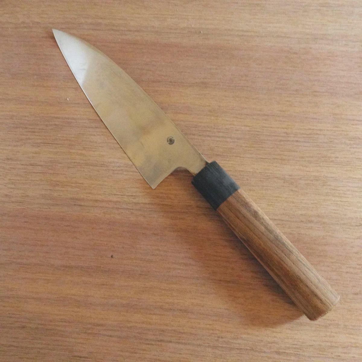 Takemitsu Funayuki Knife, Sharpened, Yasuki Silver Steel, Stainless, Slim Deba Style, 170mm