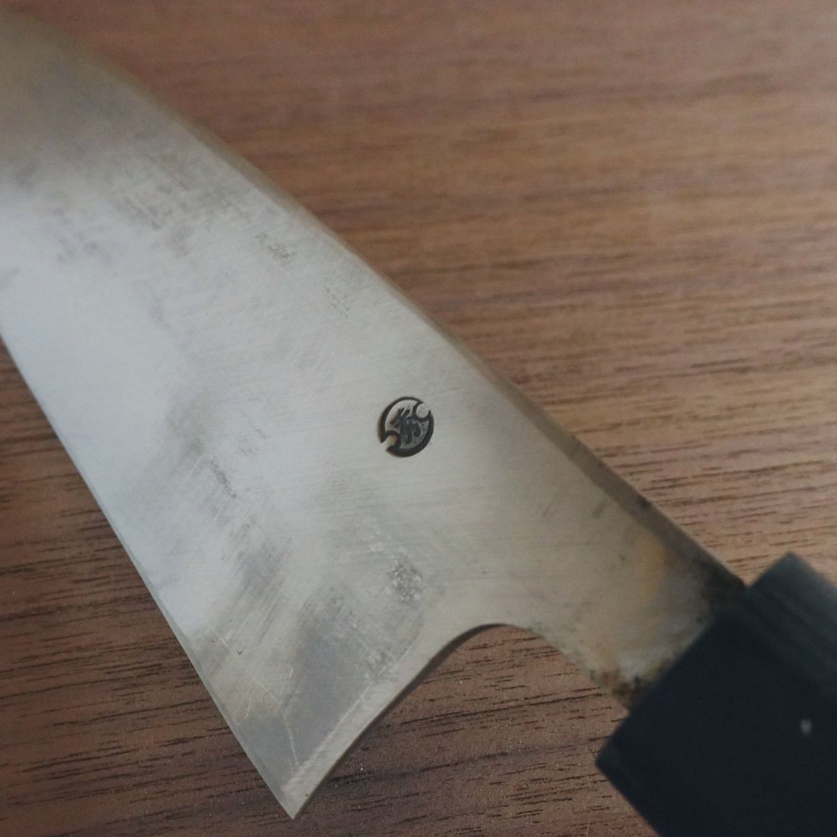 Takemitsu Funayuki Knife, Sharpened, Yasuki Silver Steel, Stainless, Slim Deba Style, 170mm