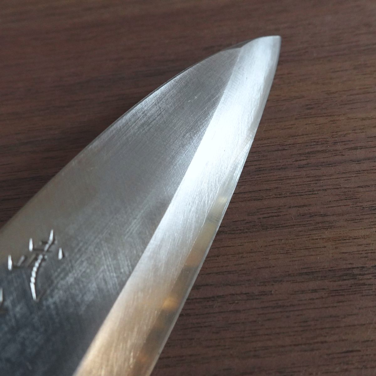 Takemitsu Funayuki Knife, Sharpened, Yasuki Silver Steel, Stainless, Slim Deba Style, 170mm