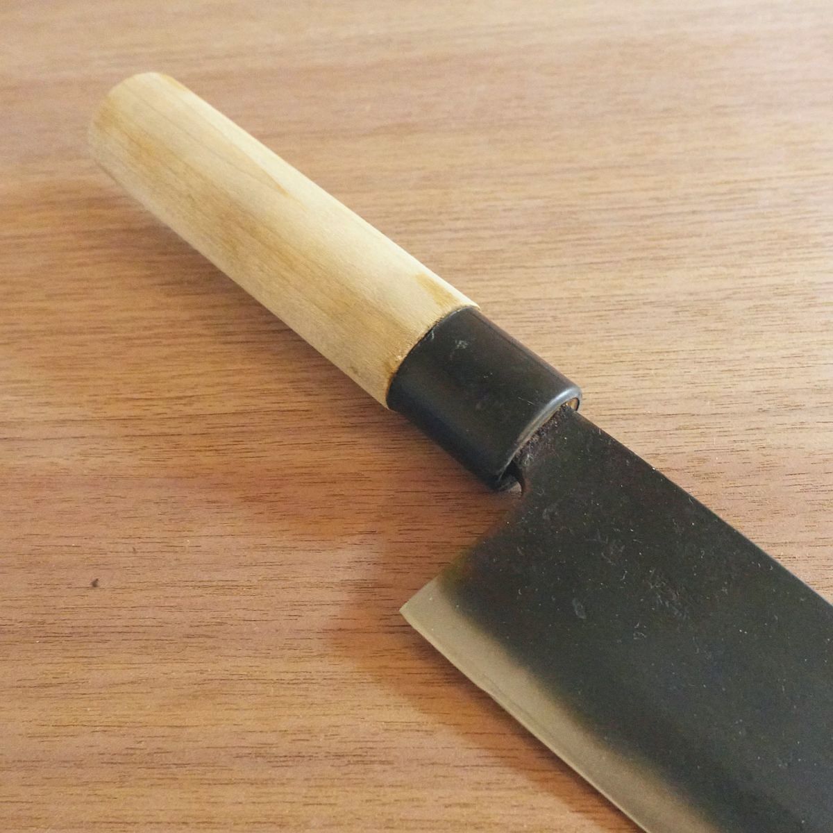 [HYPER REBORN] Special Aogami Steel Deba Knife, Sharpened, Black Oxide Finish, Tosa, Double-Edged, 160mm