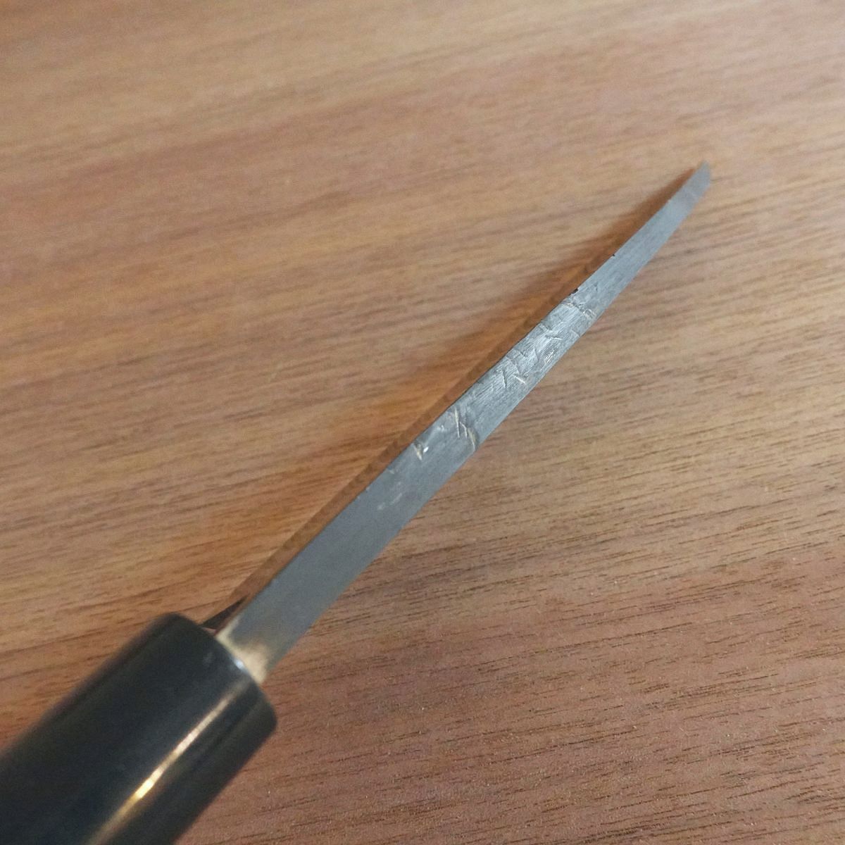 [HYPER REBORN] Ibuki Deba Knife, Sharpened, Seki Magoroku, Black Oxide Finish, Minor Spine Scratches, 155mm
