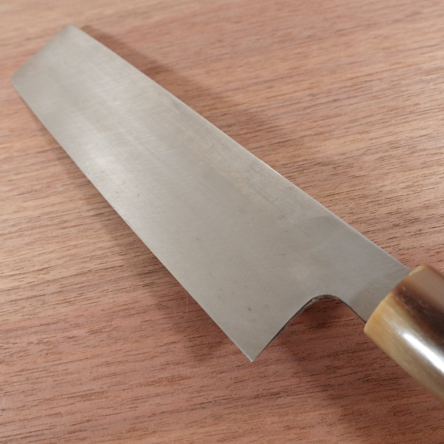 Sakai Kikumori Usuba Knife, Sharpened, Water Buffalo Handle, Single Bevel, Nakiri, Special, Boxed, Unused Stored Item, 210mm