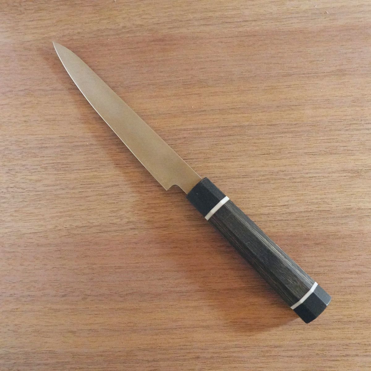 Raicho-no-Ren Petty Knife, Sharpened, R2 Powder Steel, Hiroki Kobayashi, Decorative Cutting, 155mm