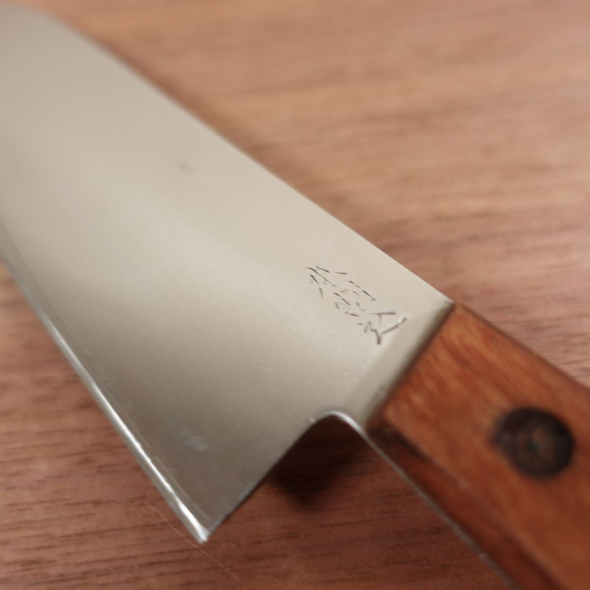 Kiya Yasuhiro Santoku Knife, Sharpened, Hon-Warikomi, All-Purpose Knife, Rivet Cap Detached, 165mm