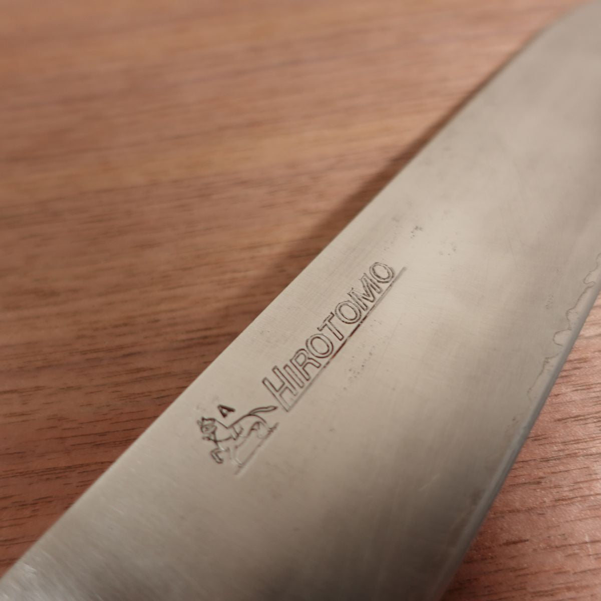 Hirotomo Gyuto Knife, Sharpened, HIROTOMO, All-Purpose Knife, Laminated Carbon Steel, Horse Logo, A, 180mm
