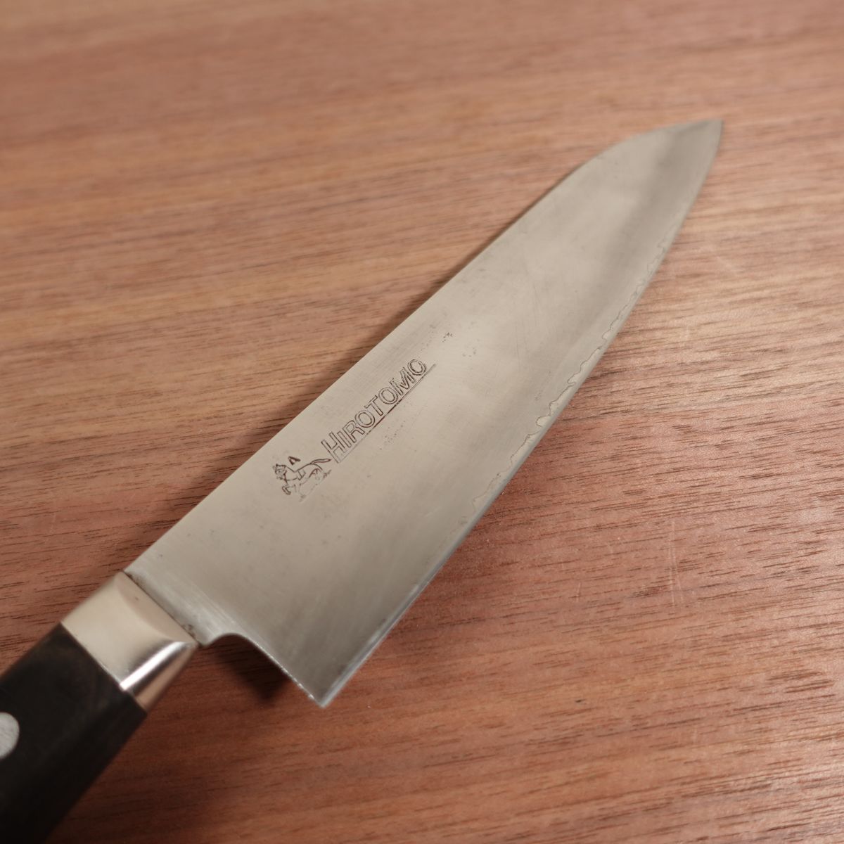 Hirotomo Gyuto Knife, Sharpened, HIROTOMO, All-Purpose Knife, Laminated Carbon Steel, Horse Logo, A, 180mm