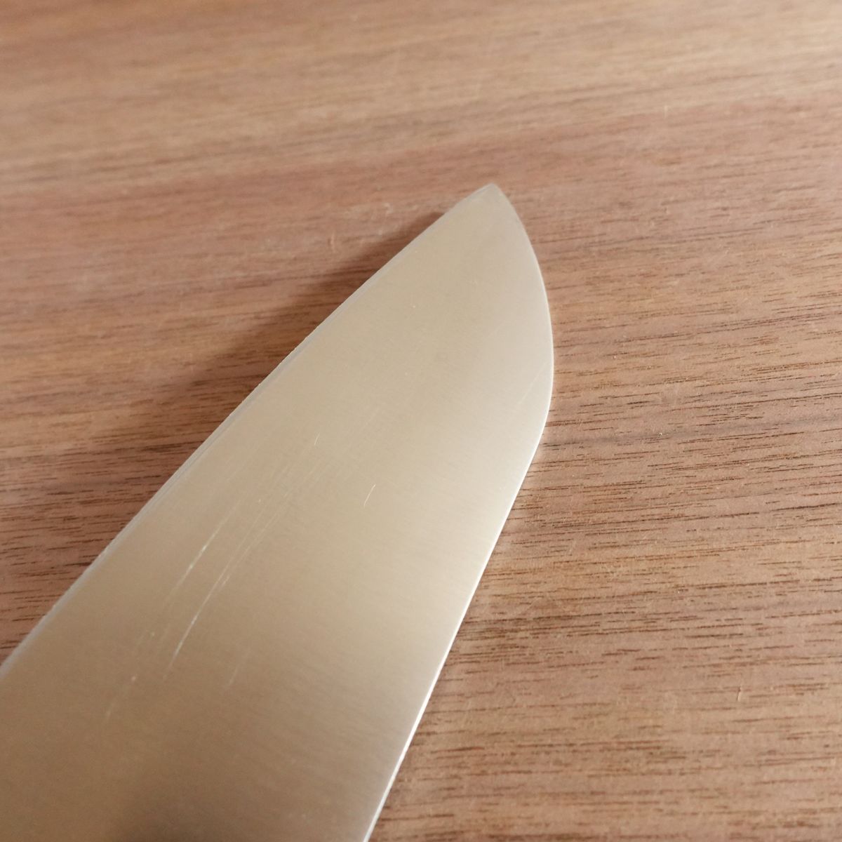 Glestain Santoku Knife, Sharpened, All-Purpose Knife, Dimpled, Slightly Single Bevel, Lightly Used, 170mm