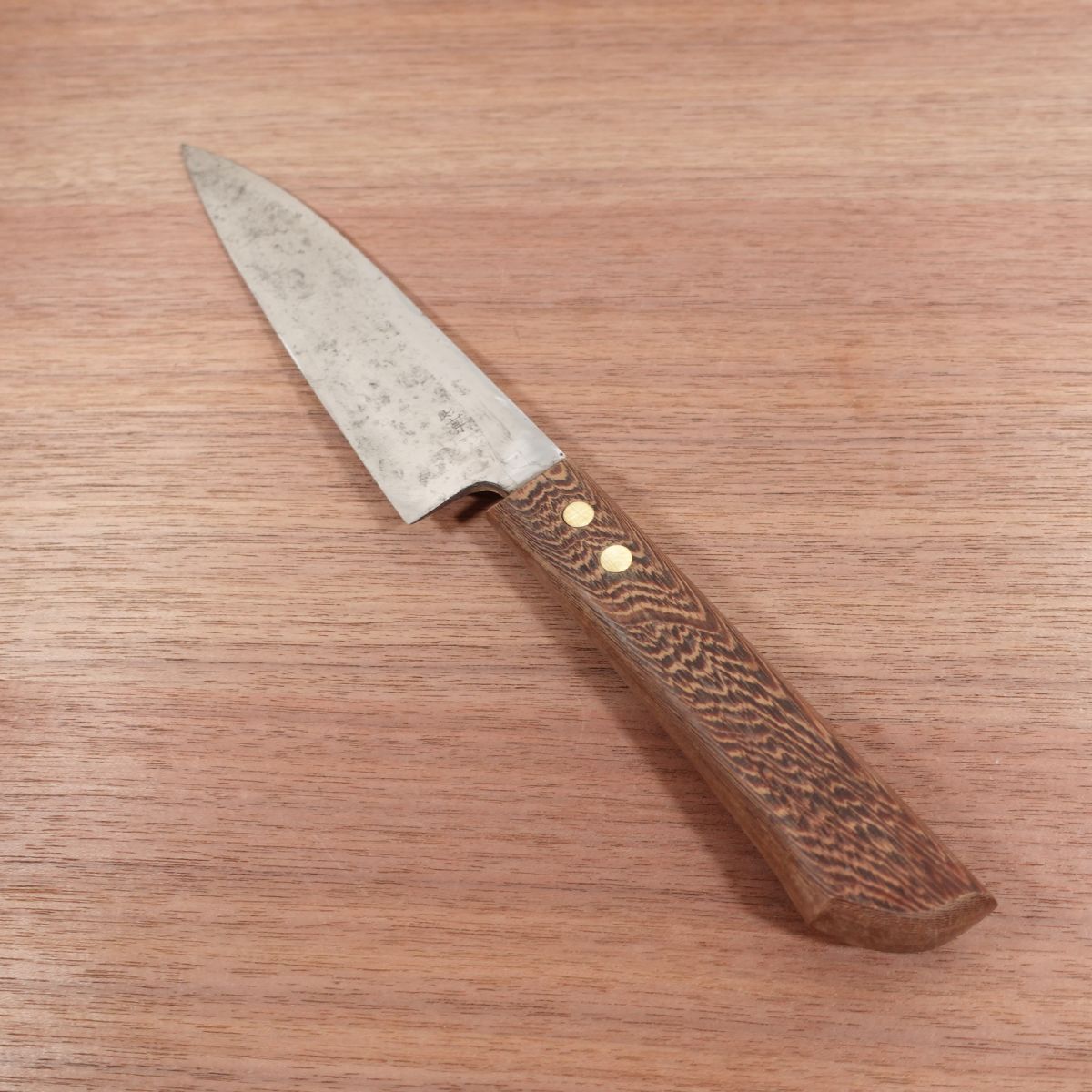 Kikuichi Funayuki Knife, Sharpened, Mioroshi Deba, Nara Kikuichi, Carbon Steel, Western Handle, 170mm