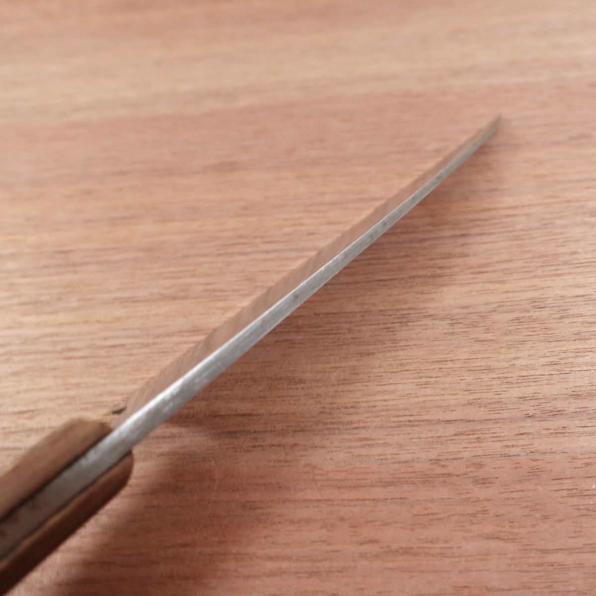 Kikuichi Funayuki Knife, Sharpened, Mioroshi Deba, Nara Kikuichi, Carbon Steel, Western Handle, 170mm