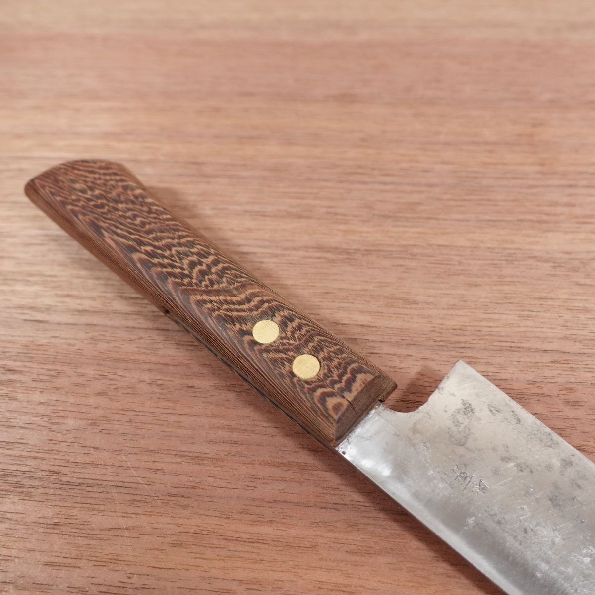 Kikuichi Funayuki Knife, Sharpened, Mioroshi Deba, Nara Kikuichi, Carbon Steel, Western Handle, 170mm