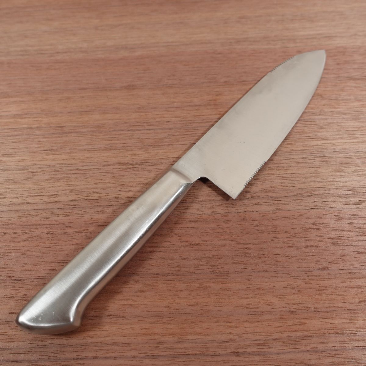 MURPHY Santoku Knife, Sharpened, Murphy Okada, All-Purpose Knife, Serrated Edge, All Stainless Steel, 165mm