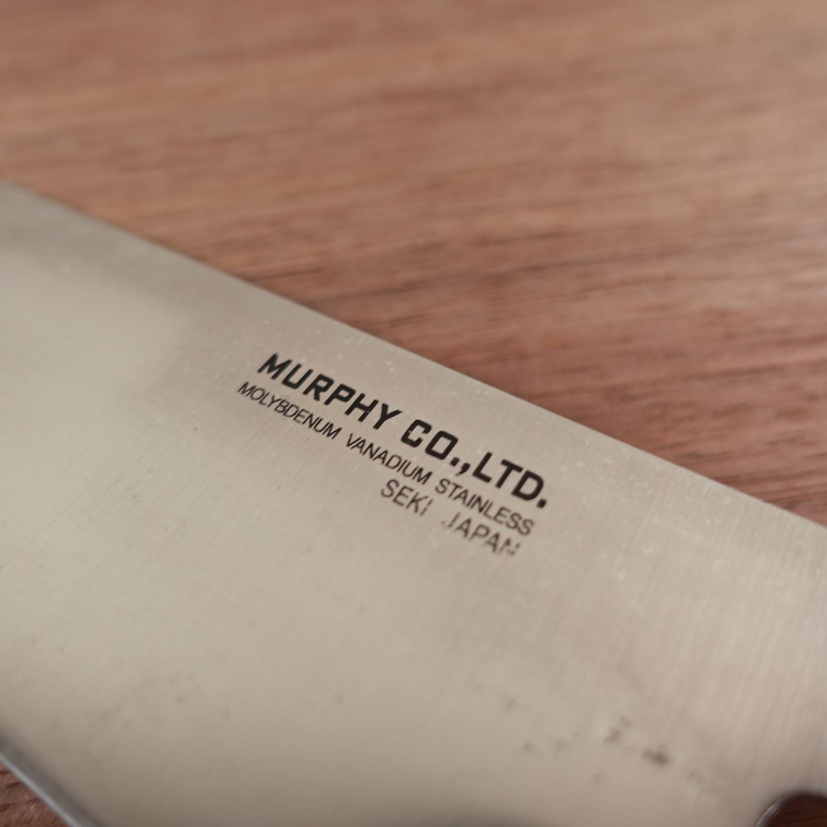 MURPHY Santoku Knife, Sharpened, Murphy Okada, All-Purpose Knife, Serrated Edge, All Stainless Steel, 165mm
