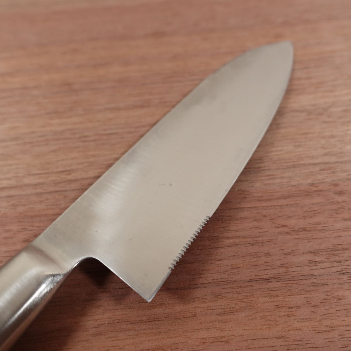 MURPHY Santoku Knife, Sharpened, Murphy Okada, All-Purpose Knife, Serrated Edge, All Stainless Steel, 165mm